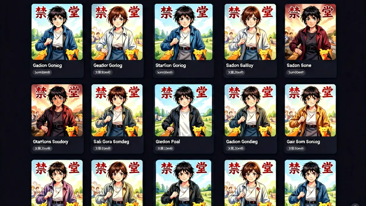 禁漫天堂网站界面全景展示，深色主题下漫画列表整齐排列，顶部导航栏显示站点名称与分类入口，整体视觉简洁有序